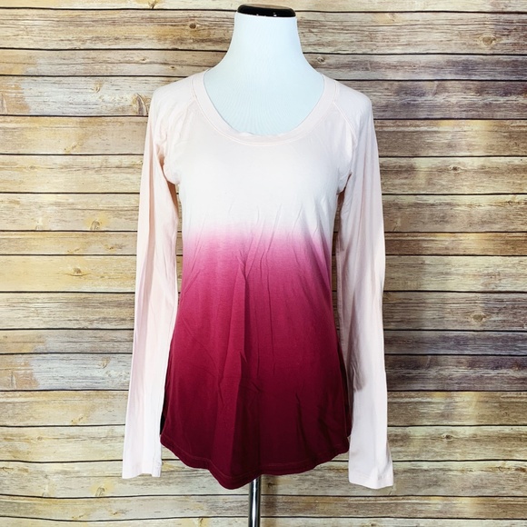 CALIA by Carrie Underwood Tops - Calia Flow Everyday Long Sleeve Top Pink Ombre
